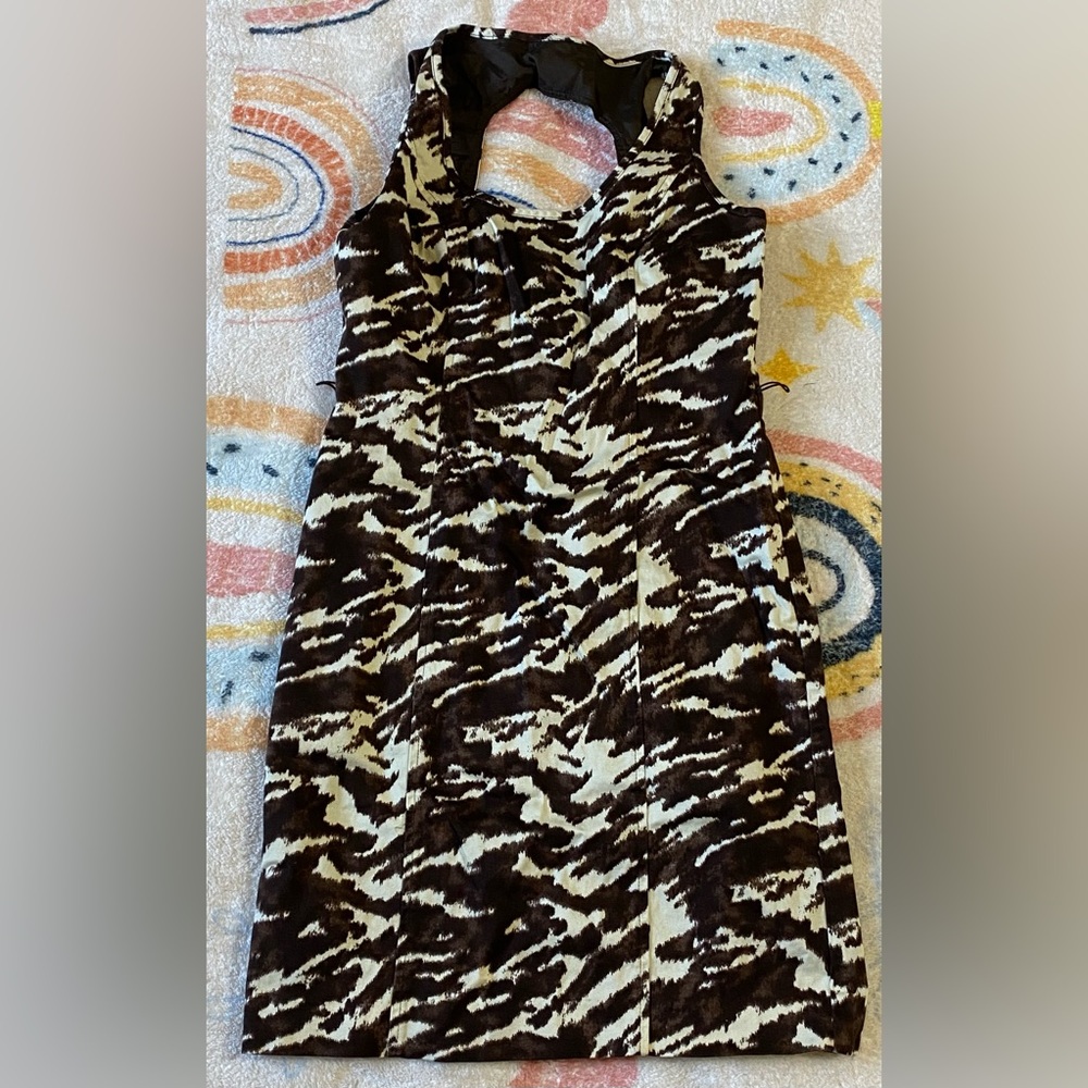 Michael Kors cow print in brown / beige dress